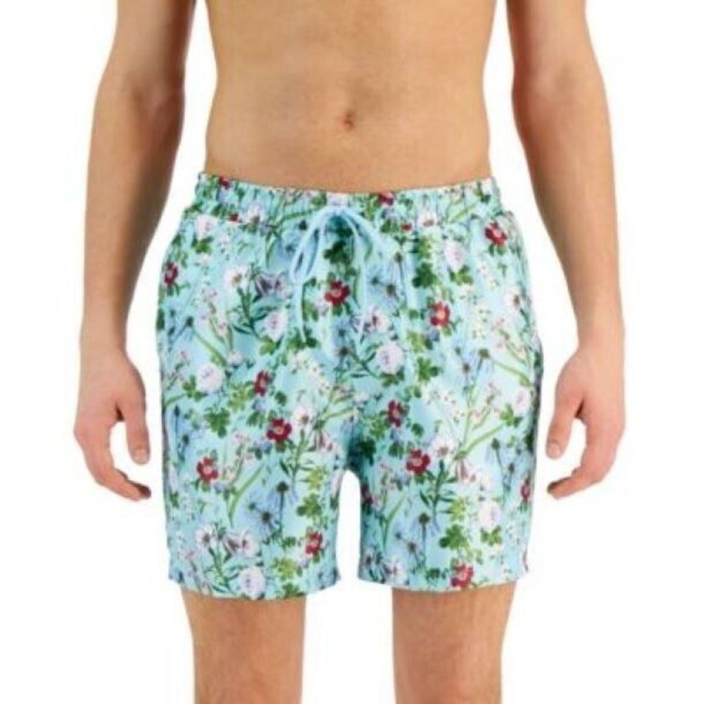 I.N.C. Men's Evan Garden Quick Dry Floral 5" Swim Shorts Trunks XL Extra Large